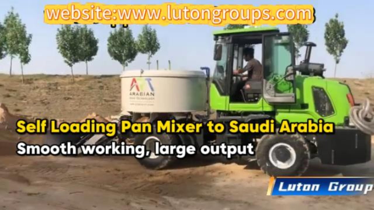 Luton self load pan mixer sent to Saudi Arabia