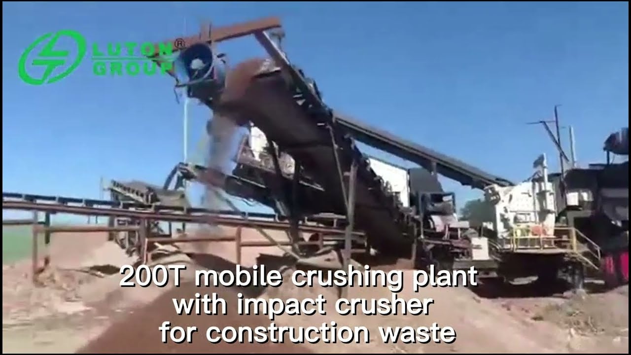 200t mobile crushing plant