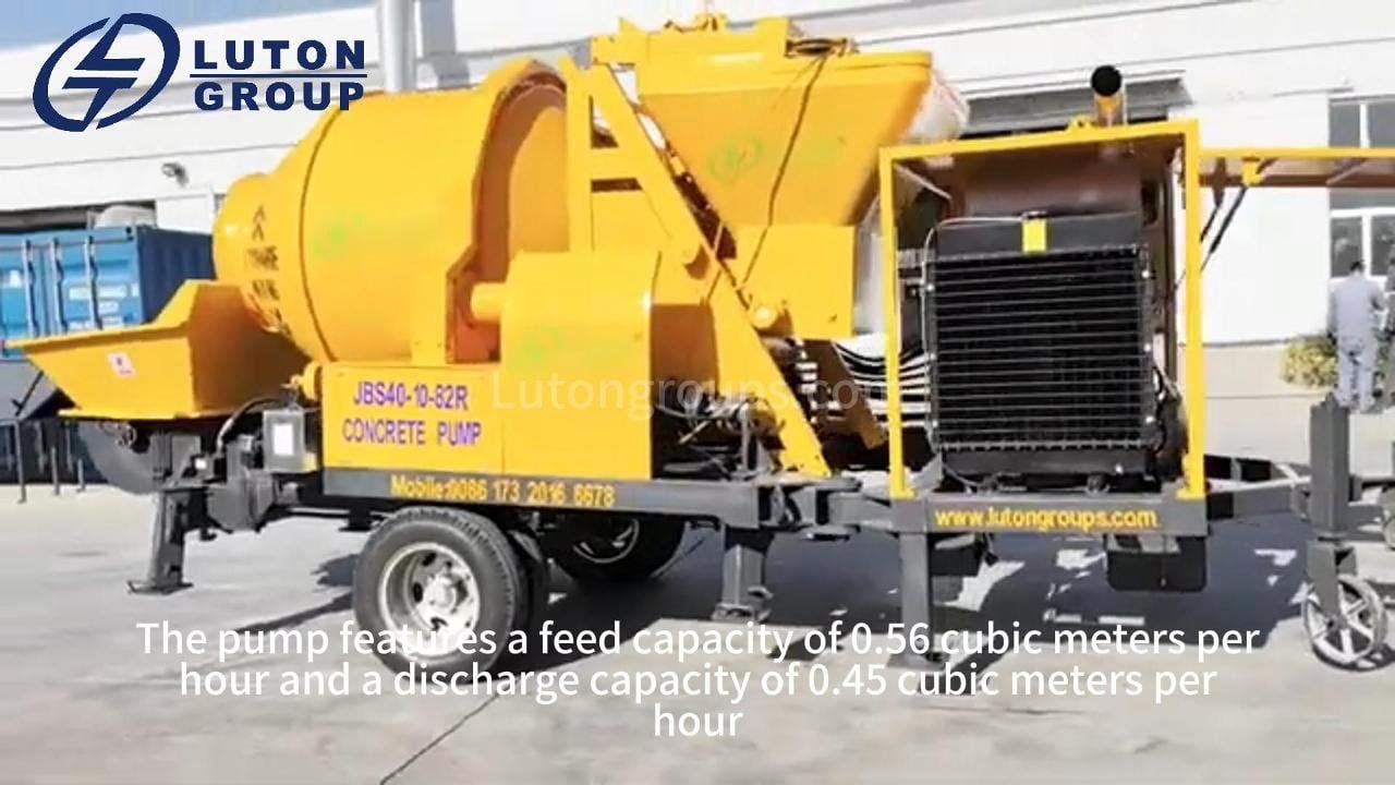 Luton concrete mixer pump ready to be sent to Mexico.