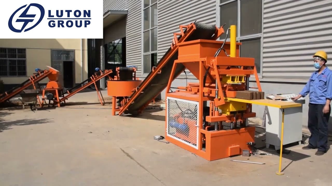Luton clay brick making machine working