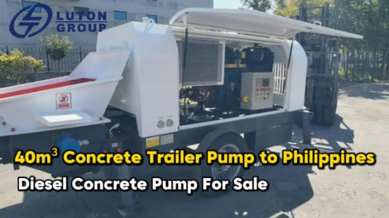 Concrete trailer pump sent to Philippines