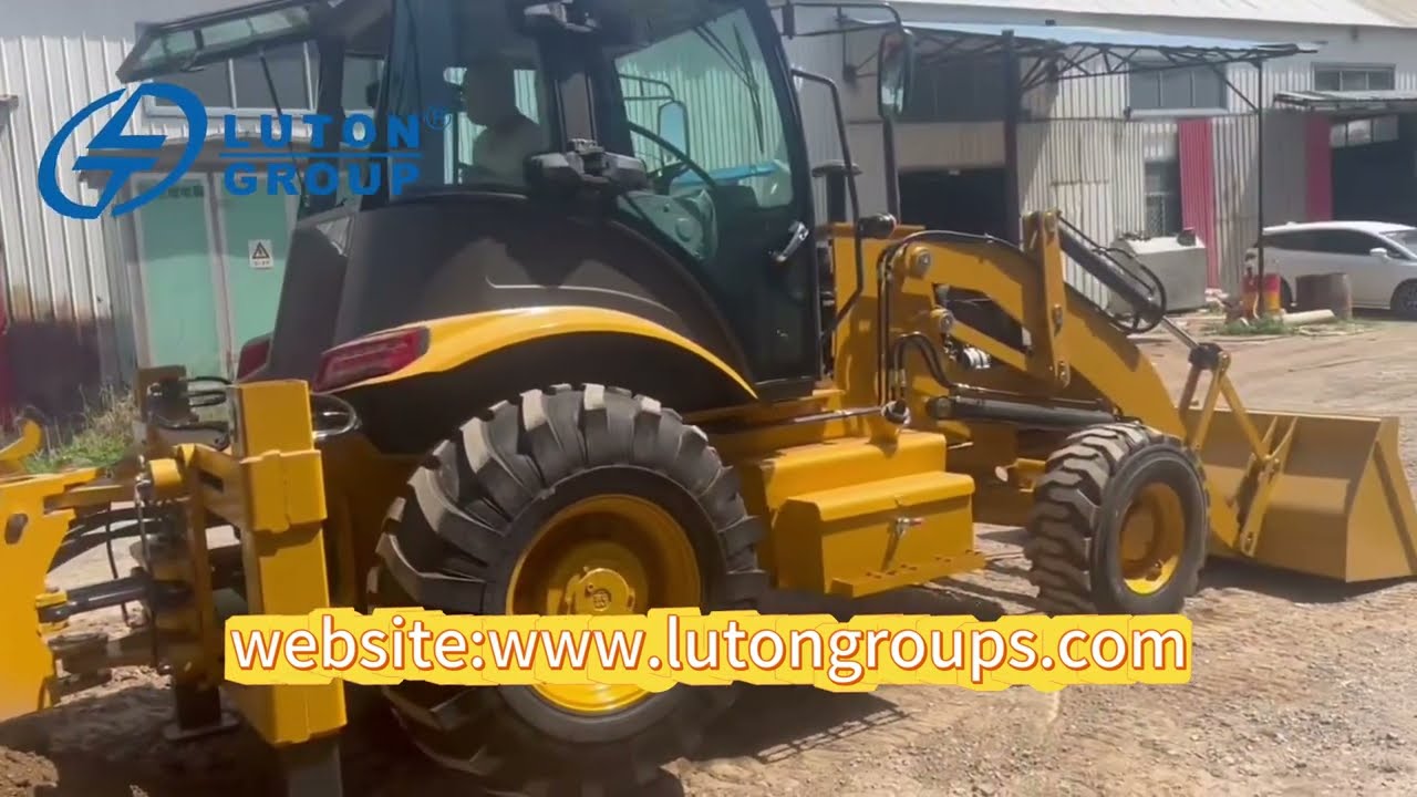 LT388 excavator loader and backhoe loader work