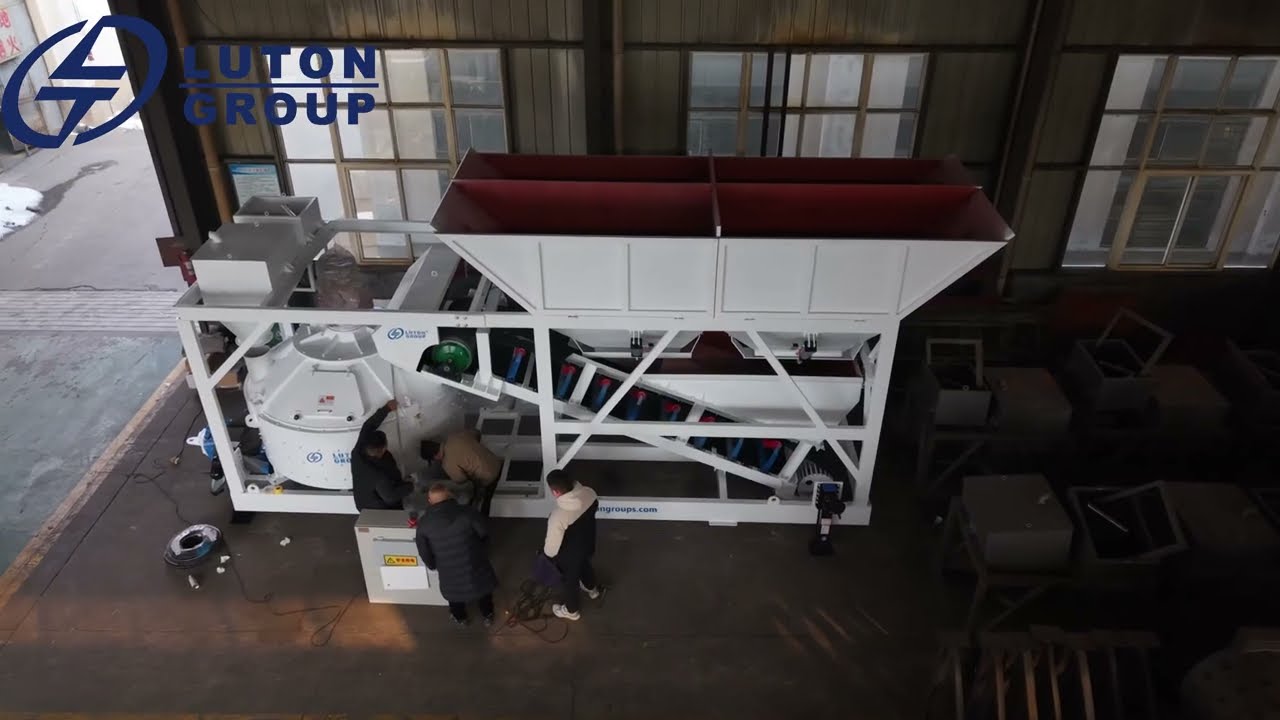 Mobile concrete plant with vertical mixer sent to Argentina
