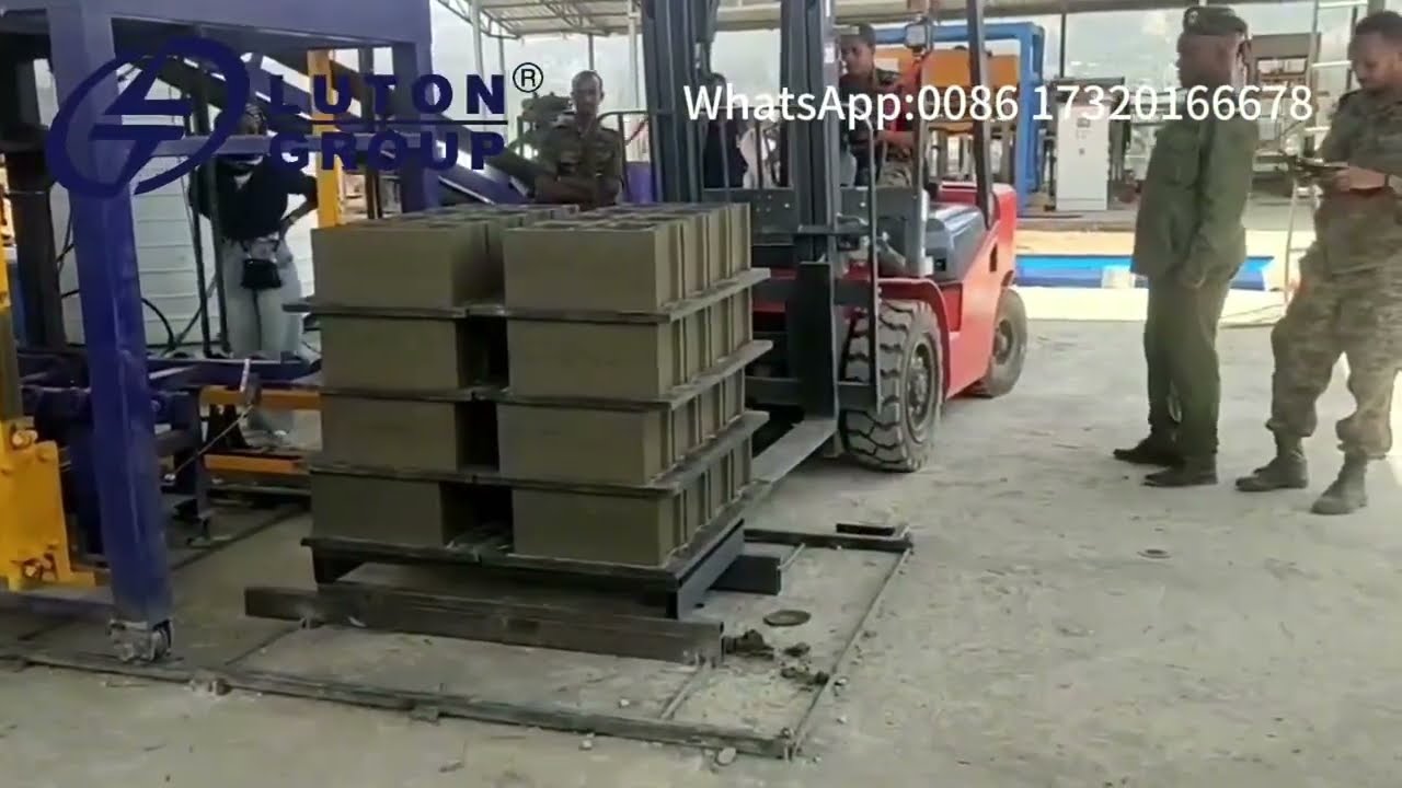 Automatic brick making line working principle
