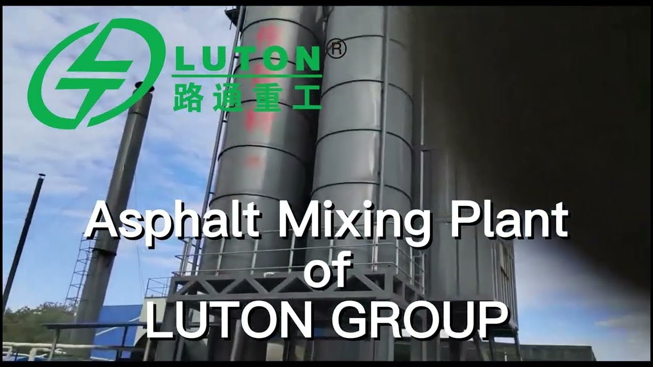Luton asphalt mixing plant in working