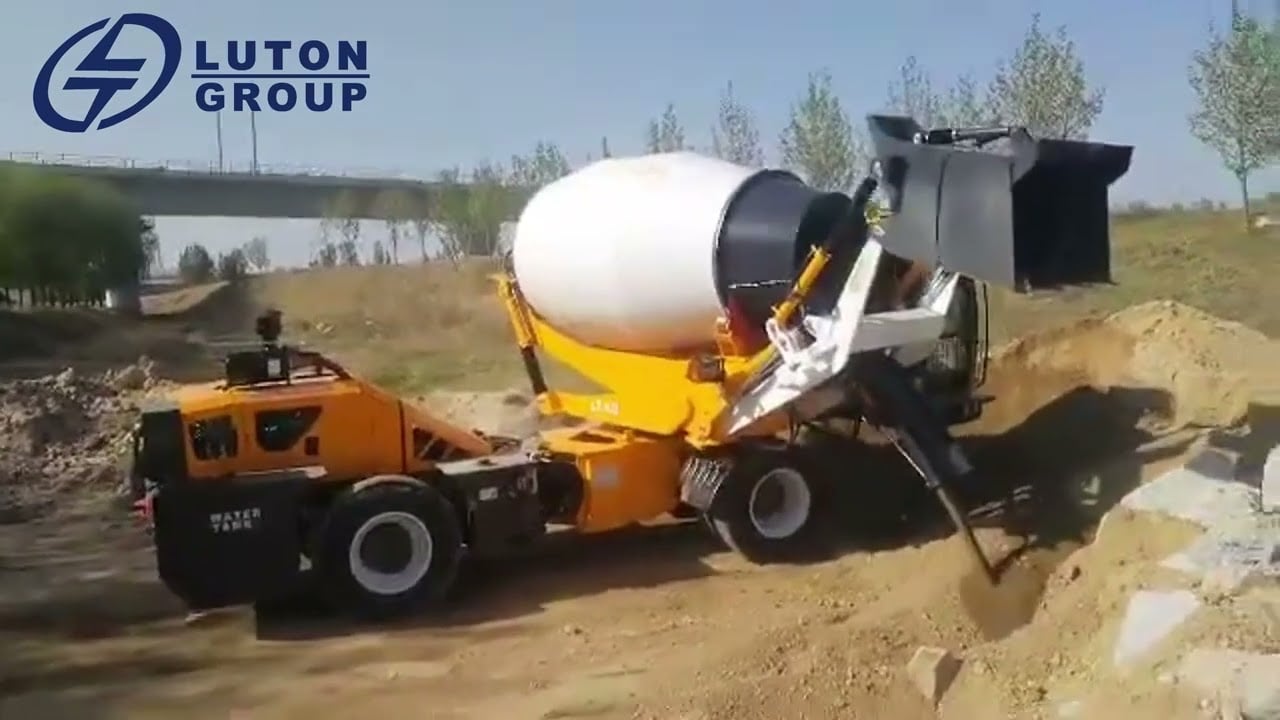 4m³ self loading="lazy" concrete mixer sent to Kenya