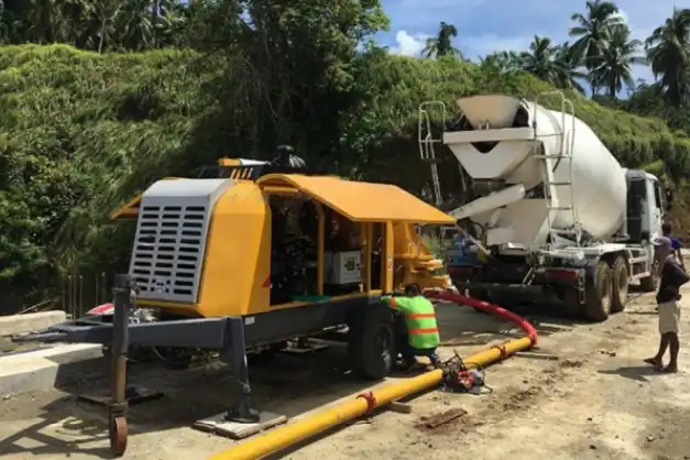 trailer pump for construction